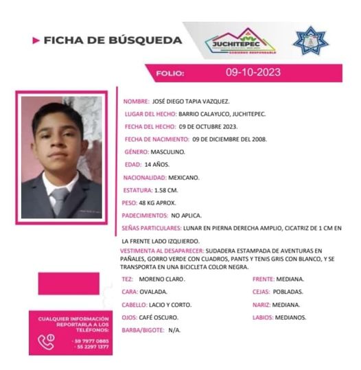 ¡Tu ayuda es crucial para encontrar a Jose Diego Tapia