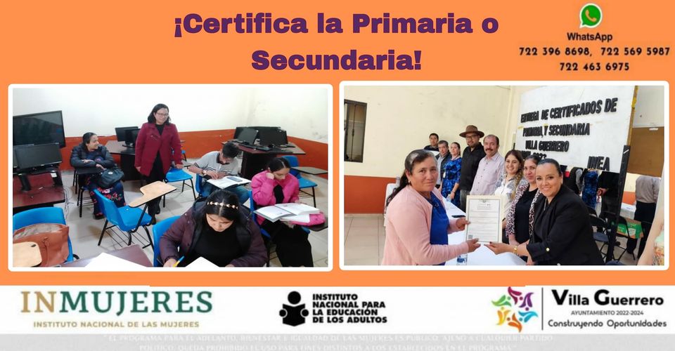 ¡ULTIMOS DIAS DE INSCRIPCION Juntos y juntas obtenemos nuestro certificado