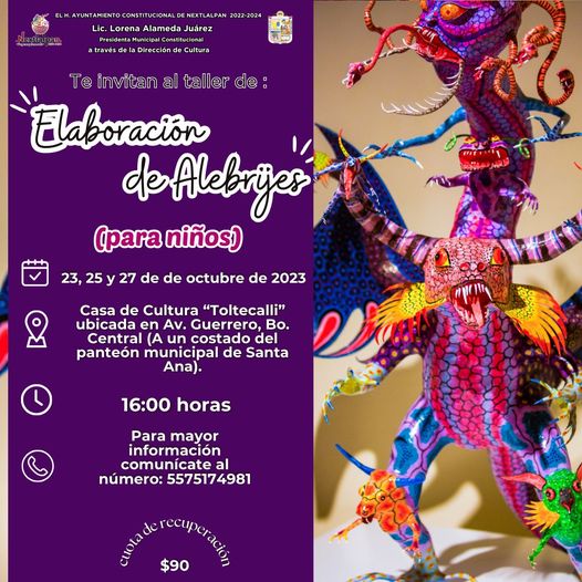 ¡Unete al Taller de Elaboracion de Alebrijes y descubre la