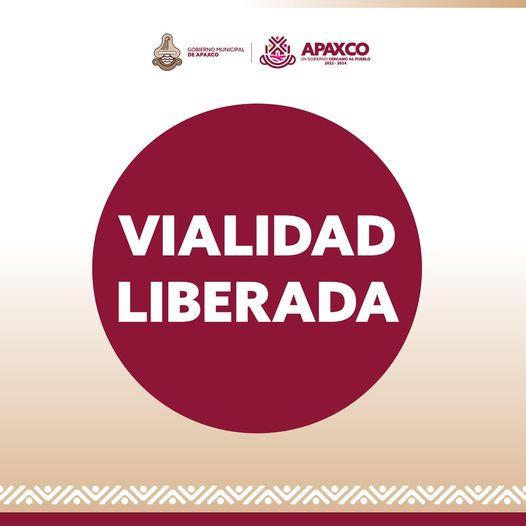 ¡VIALIDAD LIBERADA EN SANTA MARIA