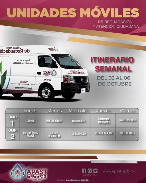 ¡¡Aprovecha y realiza consultas movimientos o pagos con nuestras Unidades