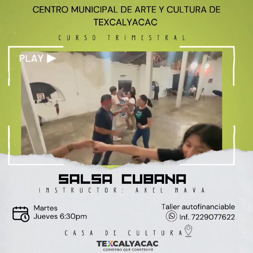 ¡¡HOY INICIAN LAS CLASES DE SALSA CUBANA 630 PM