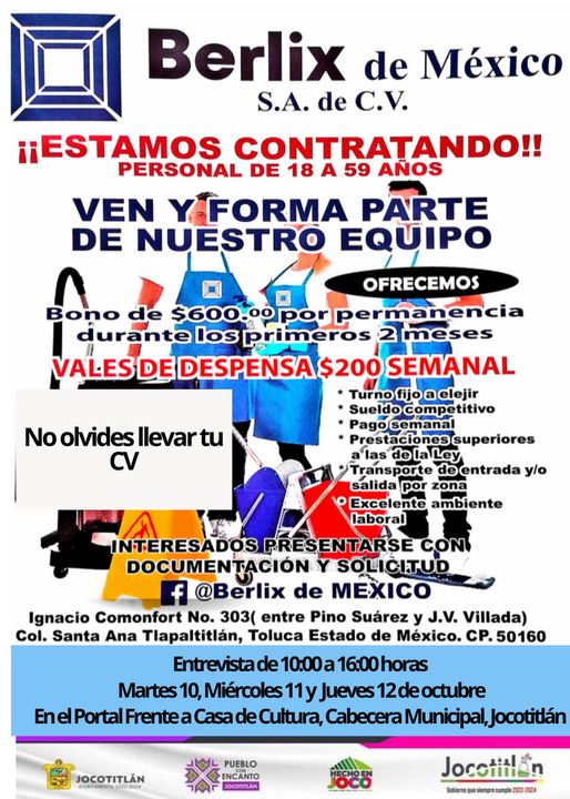 ¿Estas en busca de empleo Esta es tu oportunidad la