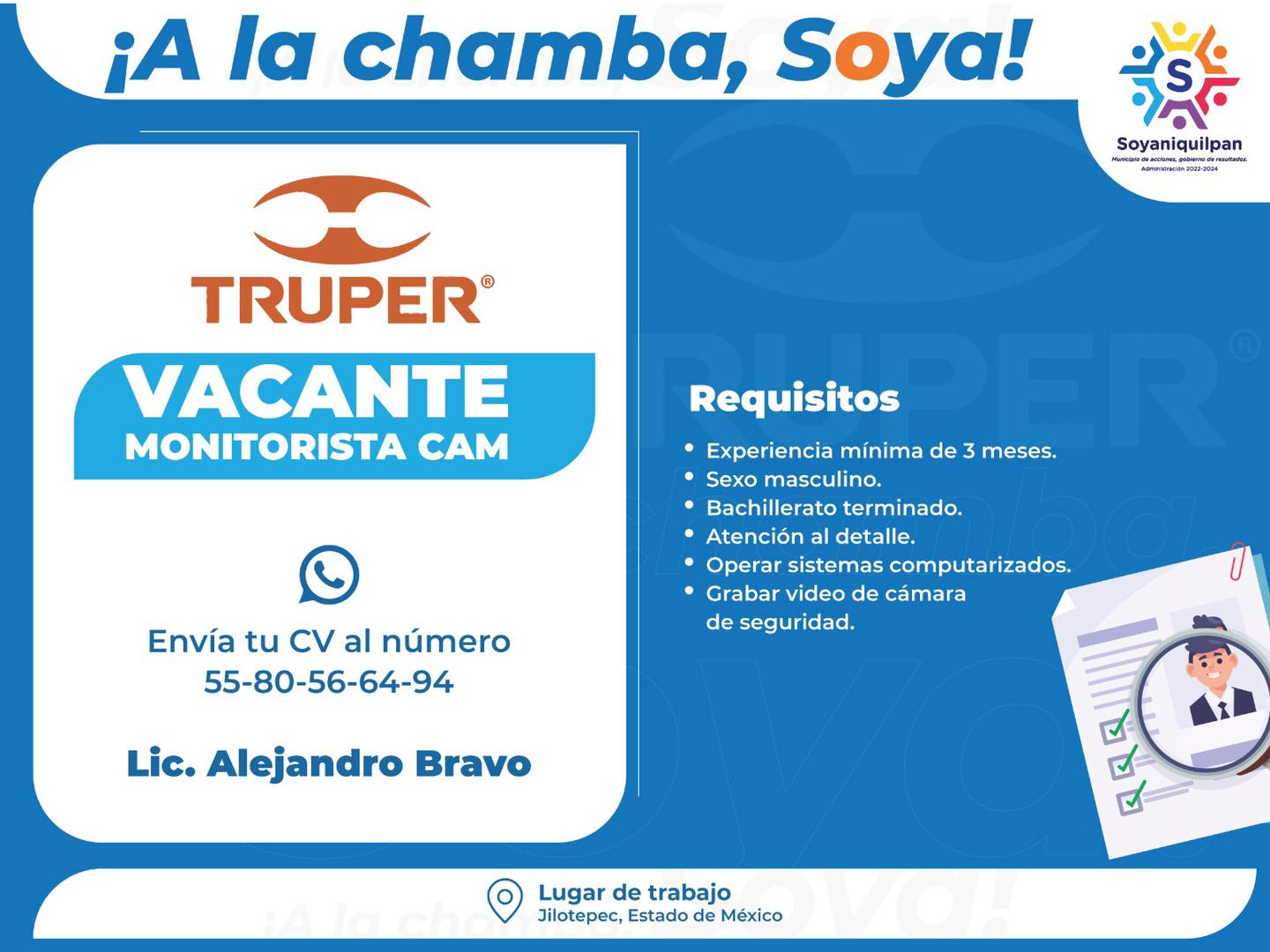 ¿Te encuentras buscando chamba Esta informacion es para ti Les