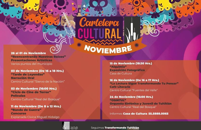 𝐂𝐀𝐑𝐓𝐄𝐋𝐄𝐑𝐀 𝐂𝐔𝐋𝐓𝐔𝐑𝐀𝐋 Te compartimos las actividades y presentaciones artisticas