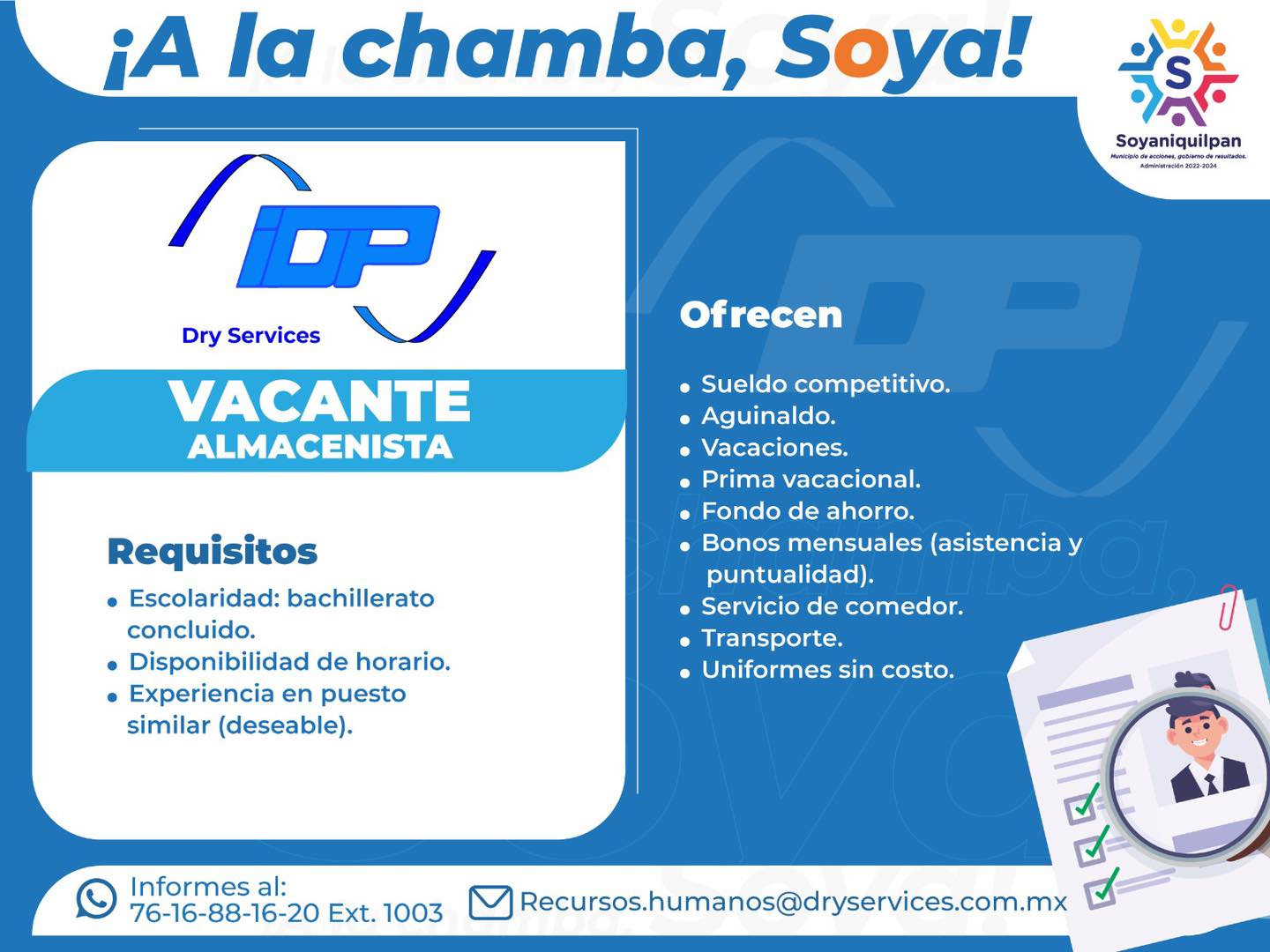 1699014230 592 ¡A la chamba Soya ¿Estas buscando empleo ¡Tenemos una oportunidad