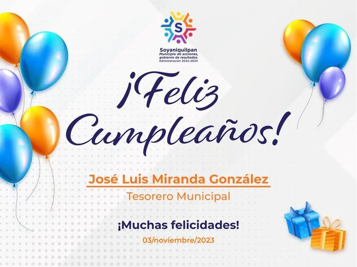 1699028729 Extendemos una felicitacion al Tesorero Municipal Jose Luis Miranda Gonzalez jpg