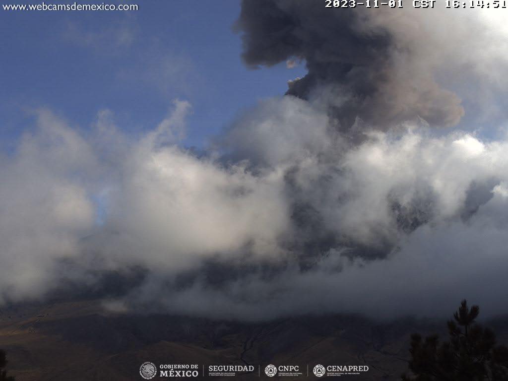 1699037621 34 EL SEMAFORO DE ALERTA VOLCANICA DEL POPOCATEPETL PERMANECE EN AMARILLO