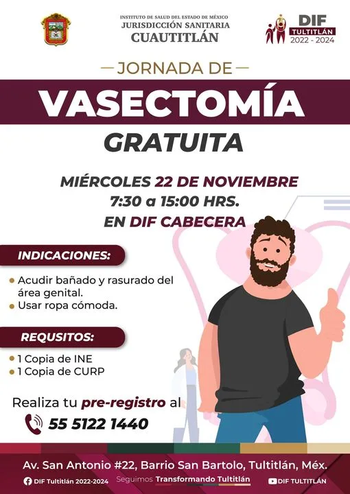 1699049776 Jornada Gratuita de Vasectomia Si estas interesado acude este proximo jpg