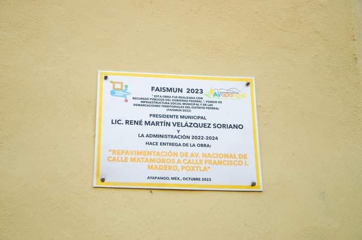 1699195904 483 EntregadeObra San Cristobal Poxtla El Gobierno Municipal de Ayapango