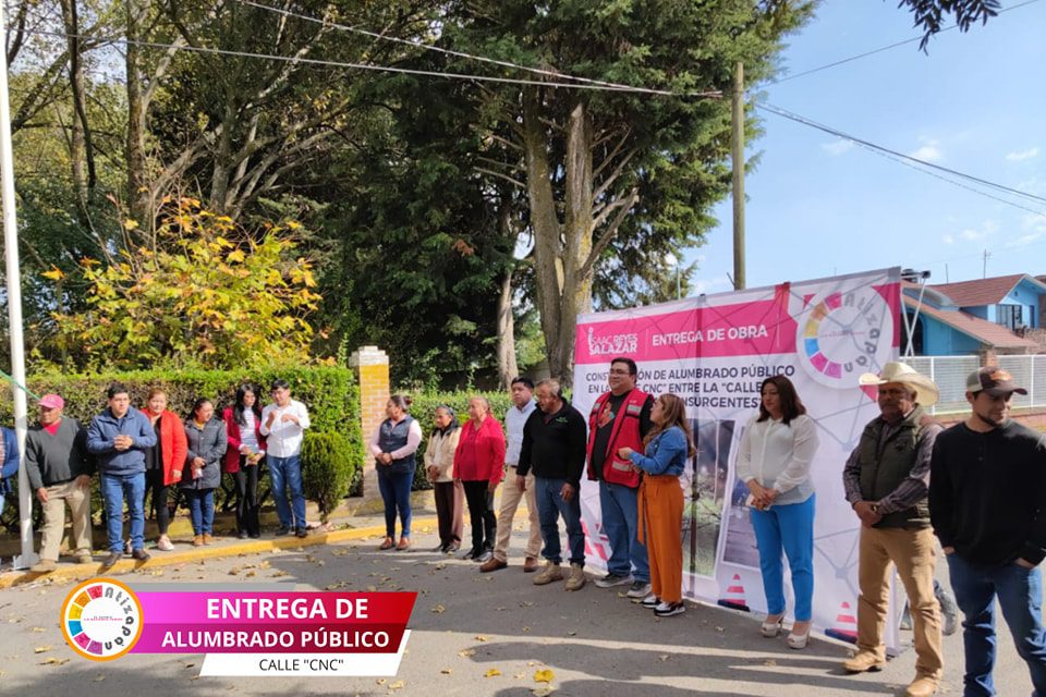 1699278316 444 Nos complace anunciar la reciente entrega de alumbrado publico en