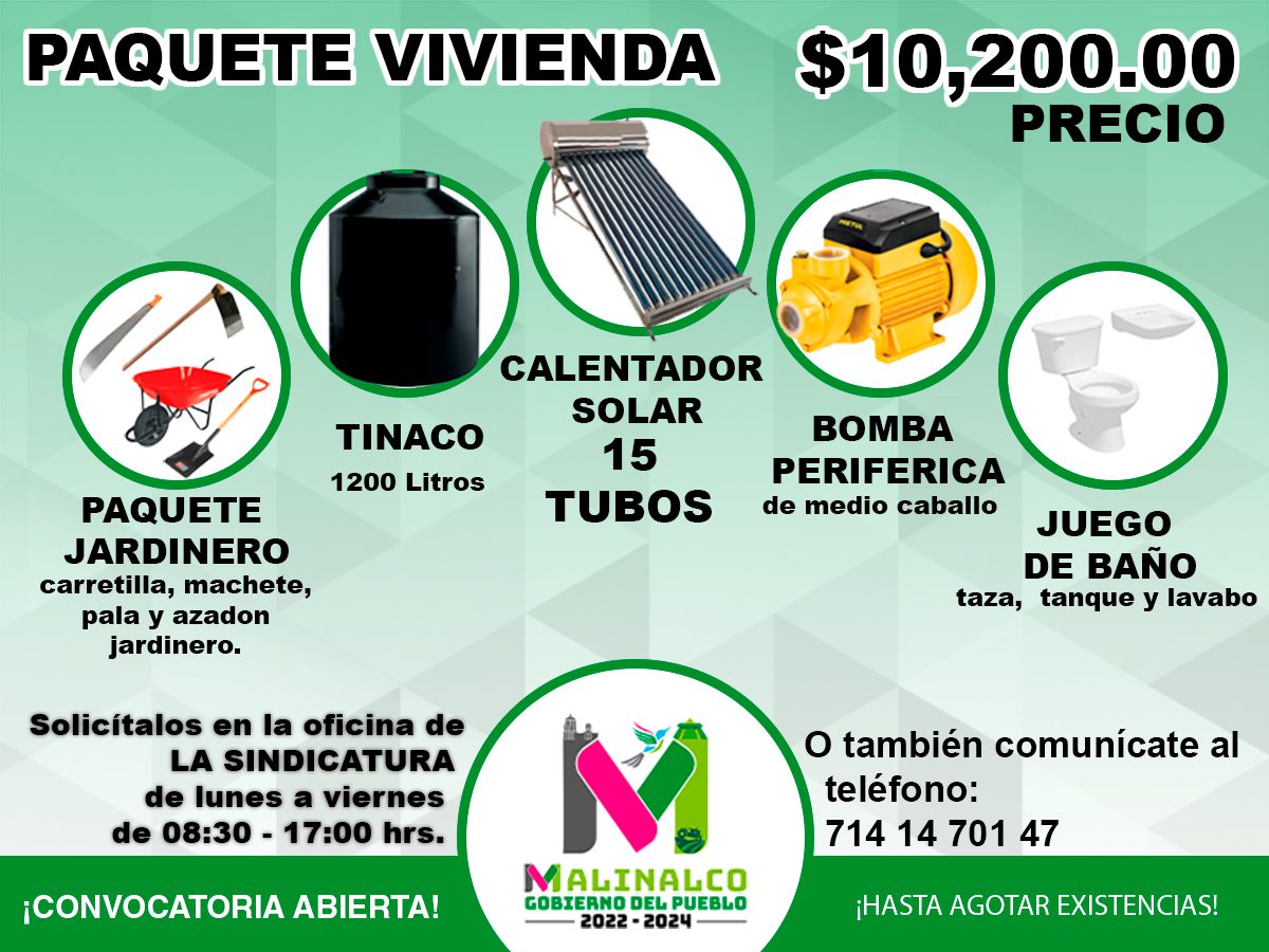 1699281348 101 La Sindicatura de Malinalco te ofrece productos para tu vivienda