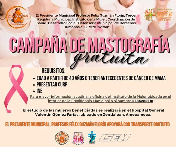 1699299652 Campana de Mastografia Gratuita jpg