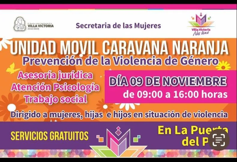 1699358887 La Unidad Movil de la Caravana Naranja estara brindando atencion jpg