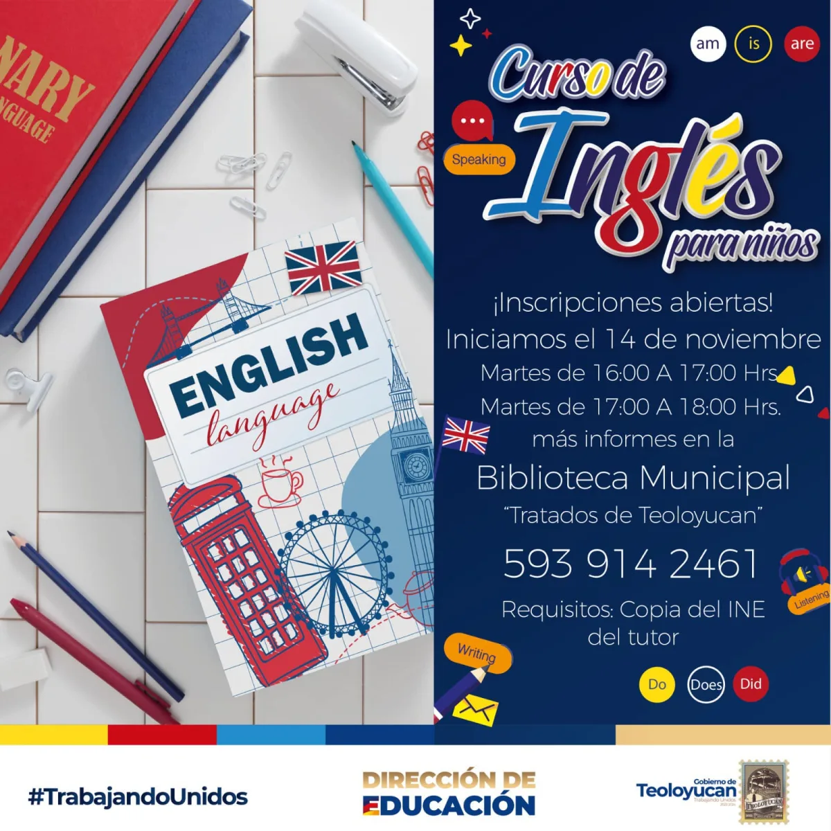 1699369705 792 Curso de Ingles El H Ayuntamiento de Teoloyucan a traves