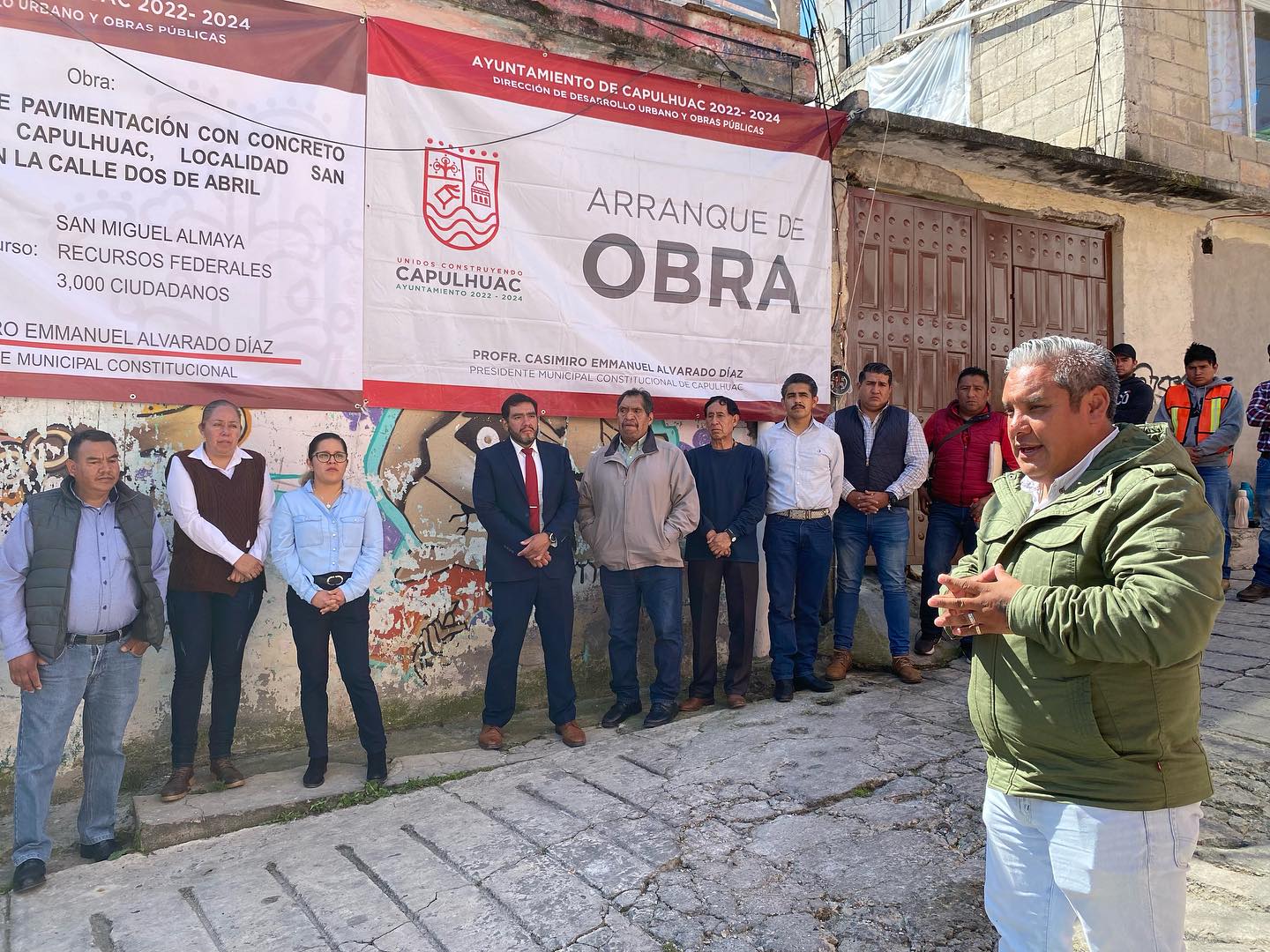 1699534058 Arranque de Obra El Ayuntamiento de Capulhuac encabezado por el