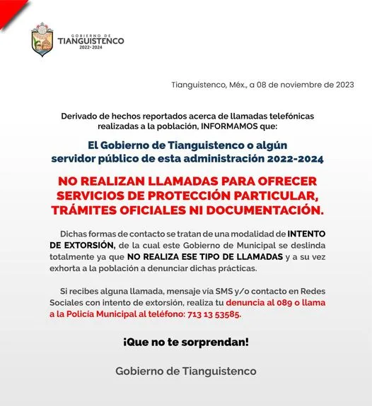 1699546765 Los reportes por IntentoDeExtorsion han incrementado afortunadamente gracias a jpg