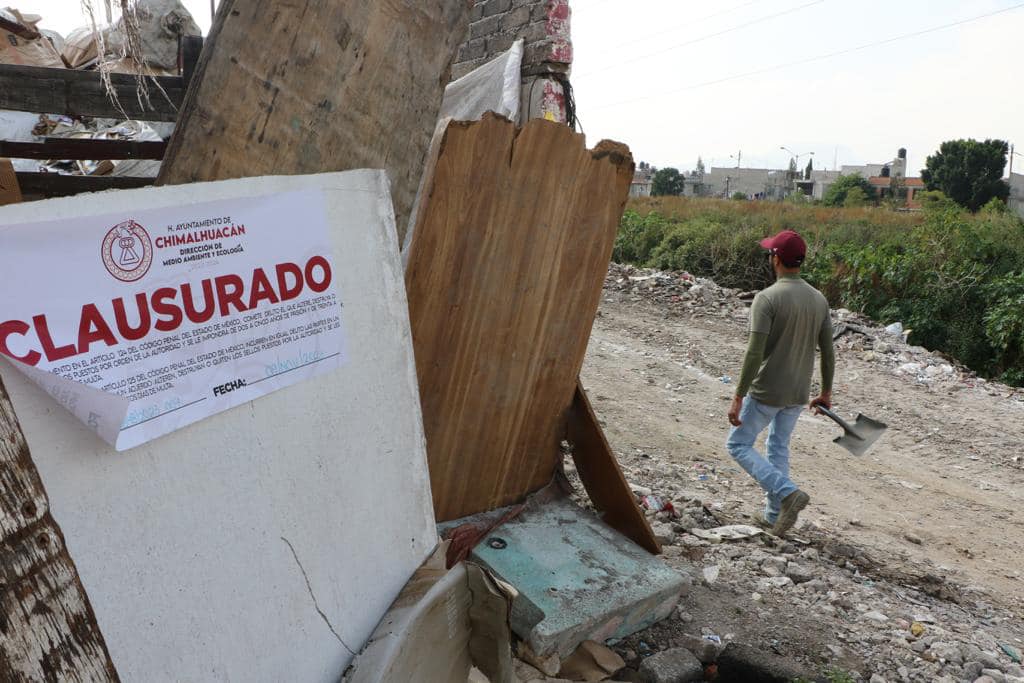 1699877639 GOBIERNO DE CHIMALHUACAN REFUERZA JORNADAS DE LIMPIEZA EN EL MARGEN