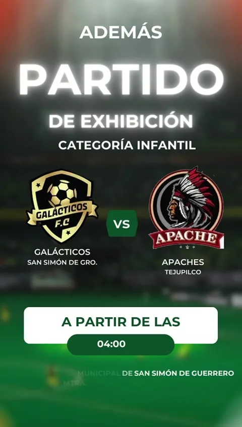 1699880419 Asiste hoy a presenciar el partido de exhibicion categoria infantil jpg