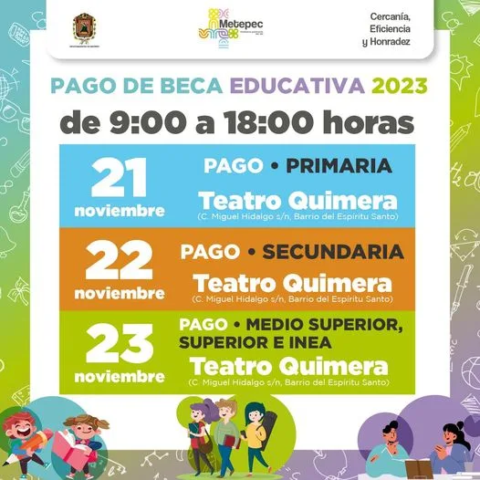 1699891092 Te compartimos las fechas de pago de la Beca Educativa jpg