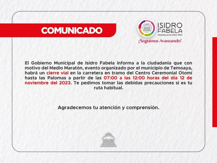 1699899146 COMUNICADO CierreVial Toma tu precauciones si vienes de algun municipio jpg