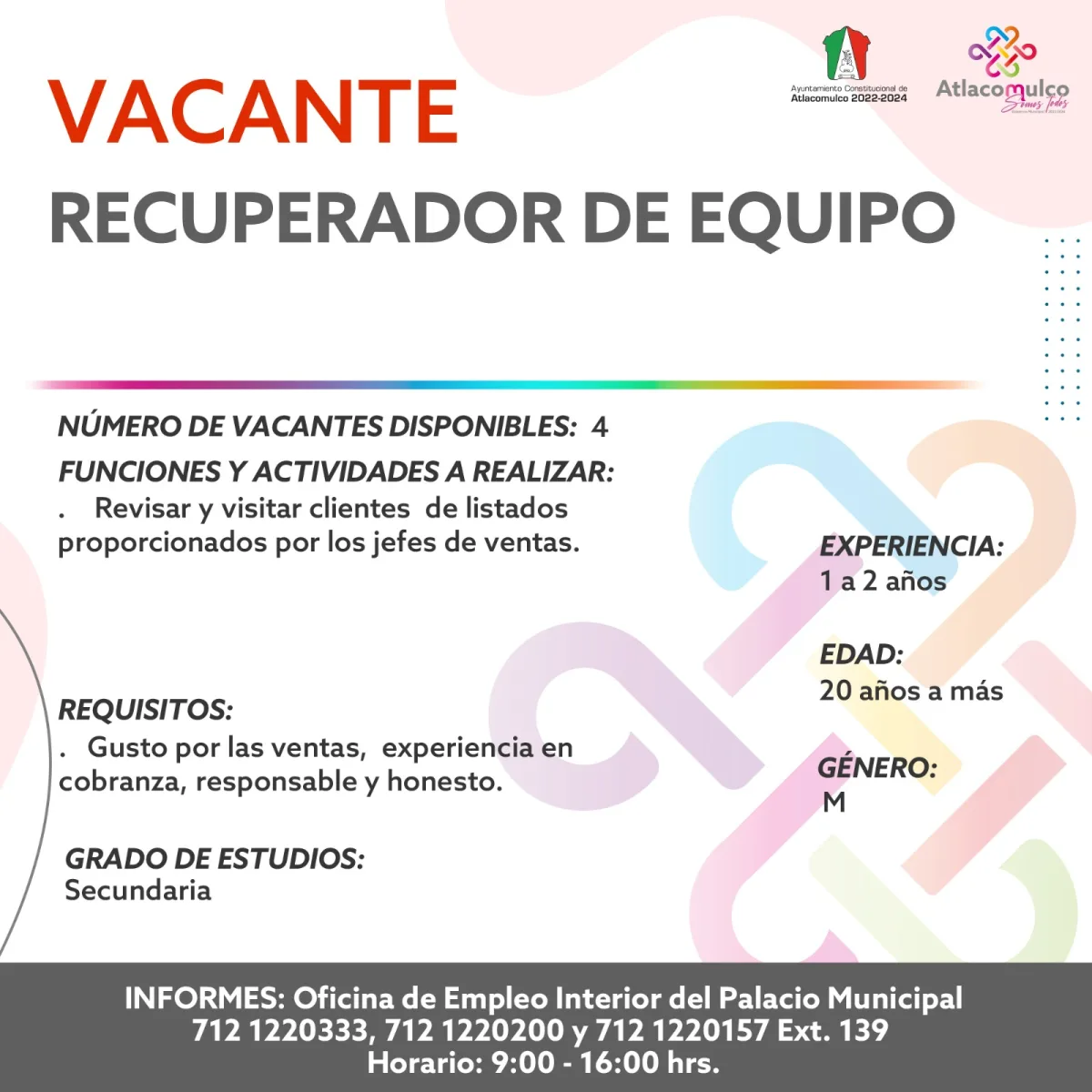 1699900107 452 ¡Te compartimos las vacantes de empleo correspondientes a esta semana