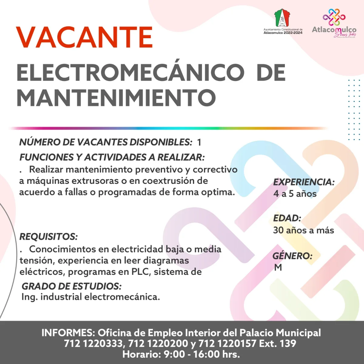 1699900113 694 ¡Te compartimos las vacantes de empleo correspondientes a esta semana