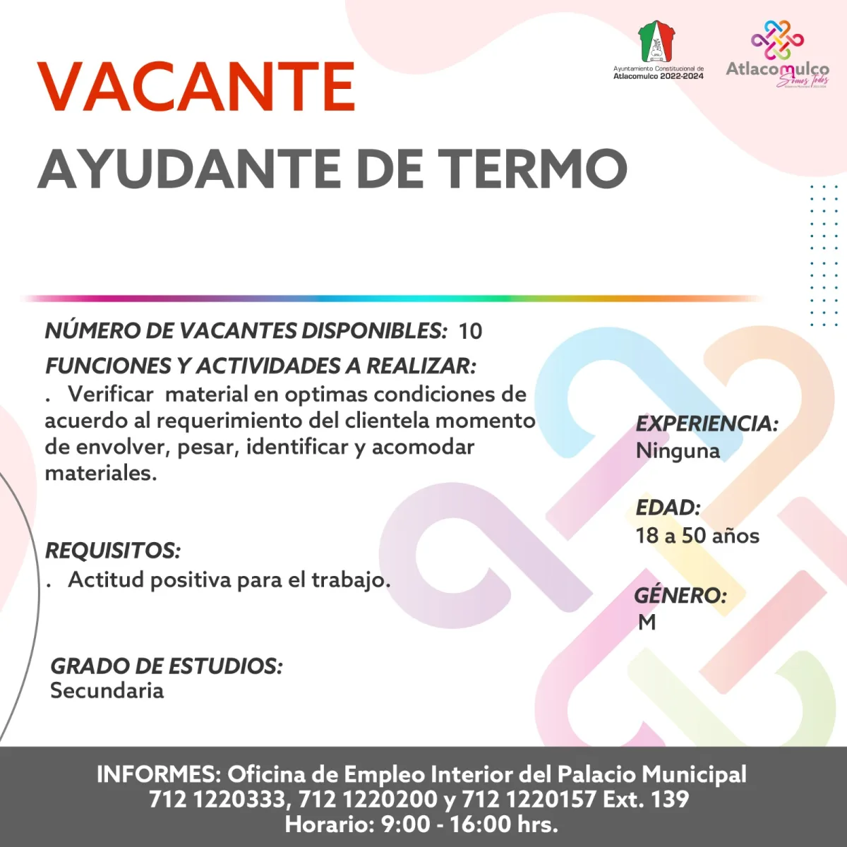 1699900119 87 ¡Te compartimos las vacantes de empleo correspondientes a esta semana