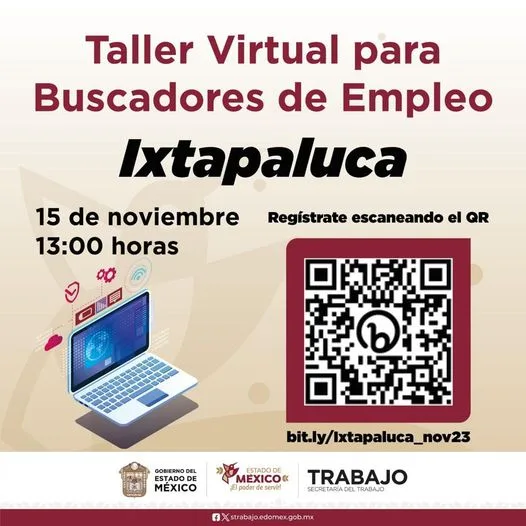 1699903151 ¡Atencion Buscador de Empleo La Oficina Regional de Empleo Ixtapaluca jpg