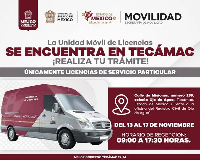 1699905023 Vecino tecamaquense la Unidad Movil para expedicion de LicenciadeConducir para jpg