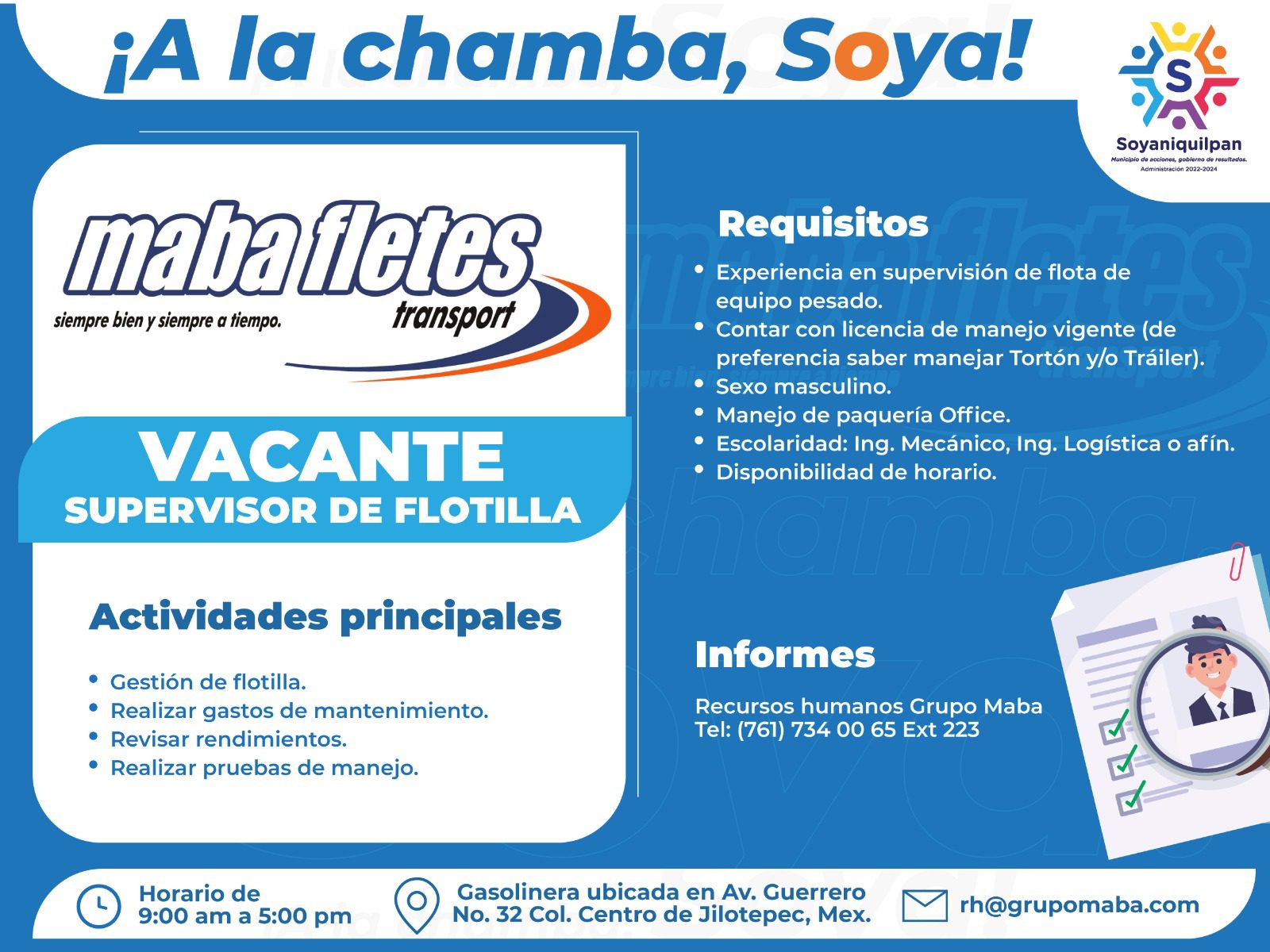 1699966644 155 ¡A LA CHAMBA SOYA ¿Te encuentras en busqueda de empleo