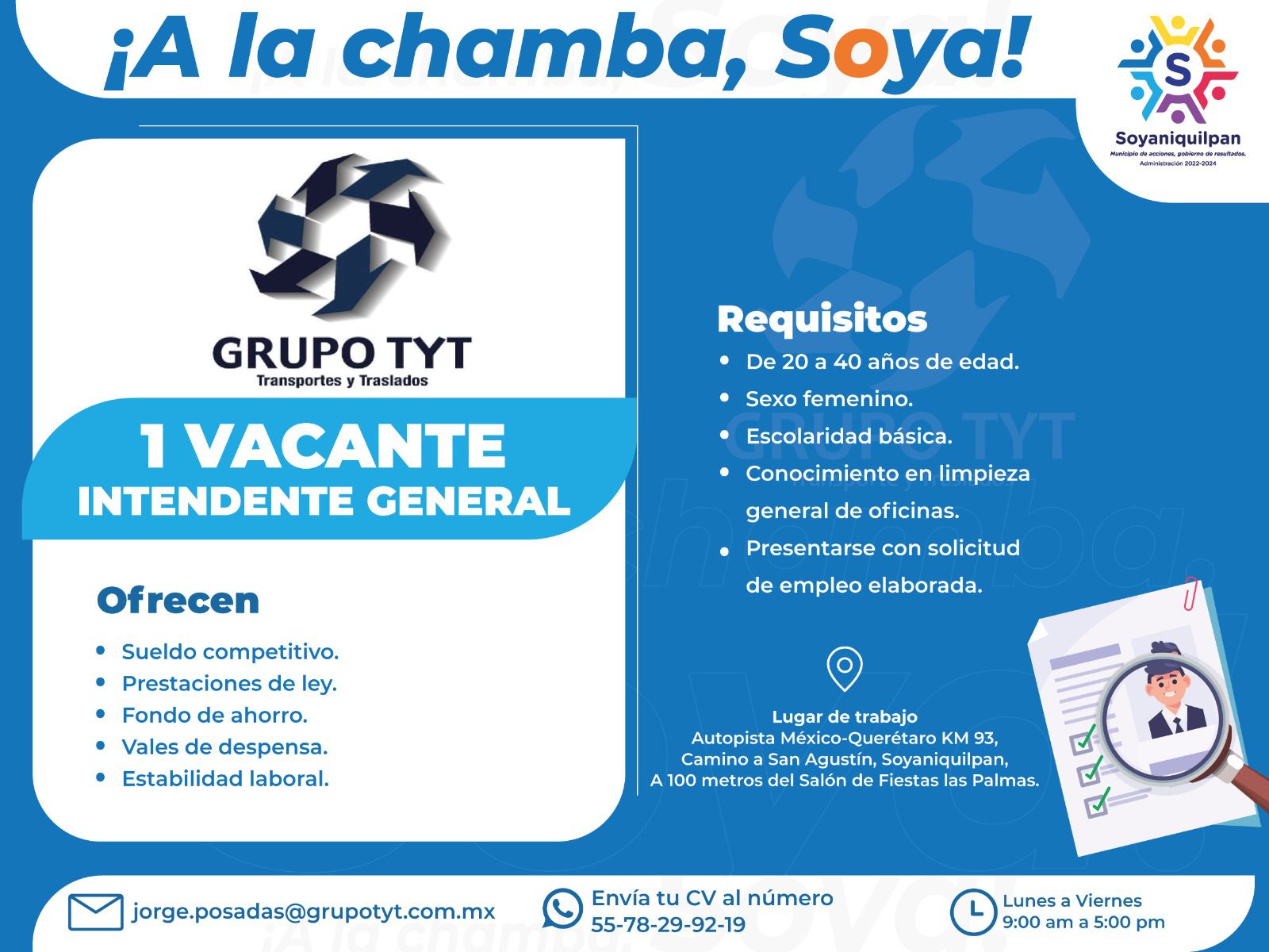 1699966656 119 ¡A LA CHAMBA SOYA ¿Te encuentras en busqueda de empleo