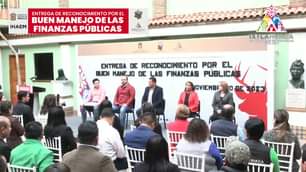 1699975077 EnVivo Entrega de reconocimiento por el Buen Manejo de