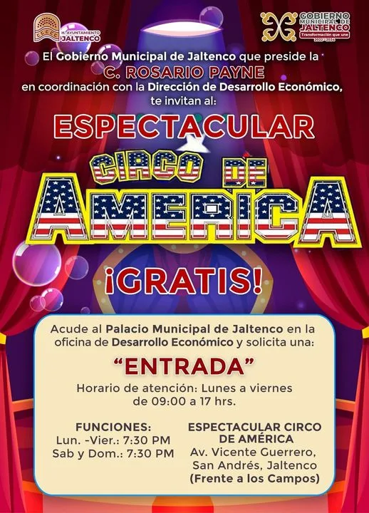 1700158075 ¡No te pierdas el Espectacular Circo de America en Jaltenco jpg