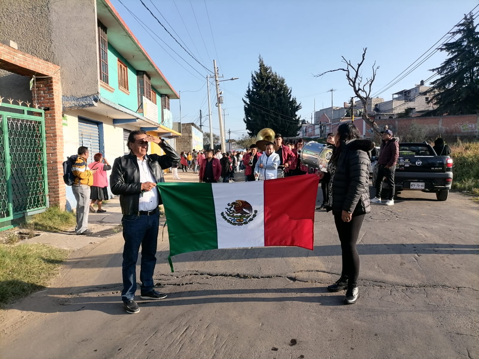 1700686234 126 Acto civico y desfile en la delegacion de San Andres