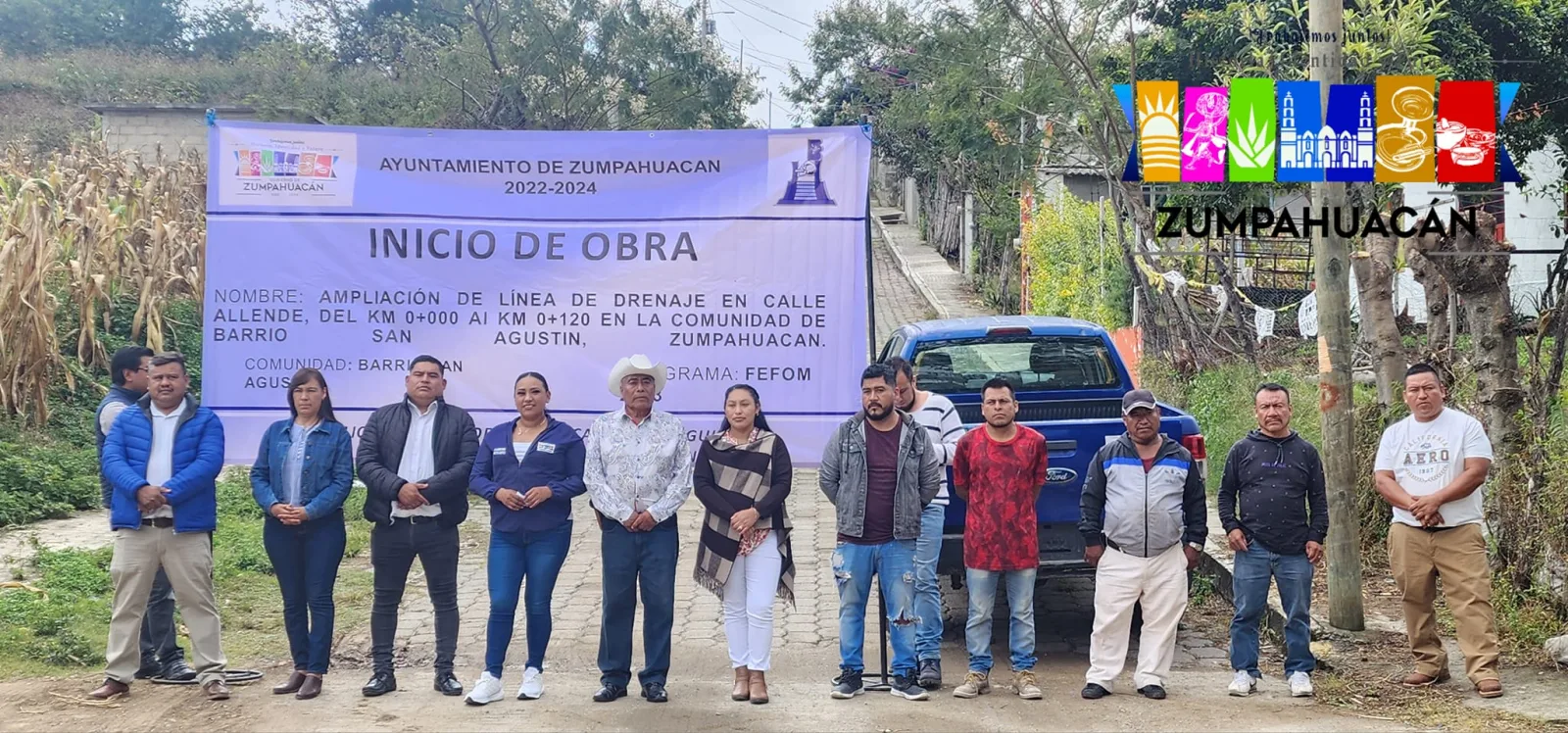 1700741133 Inicio de obra ampliacion de Drenaje en calle Allende Barrio scaled