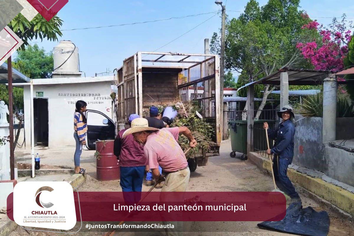 Asi los avances en la limpieza del panteon municipal ¡Estara