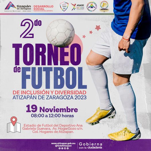 ¡No te pierdas el 2do Torneo de Futbol de Inclusion