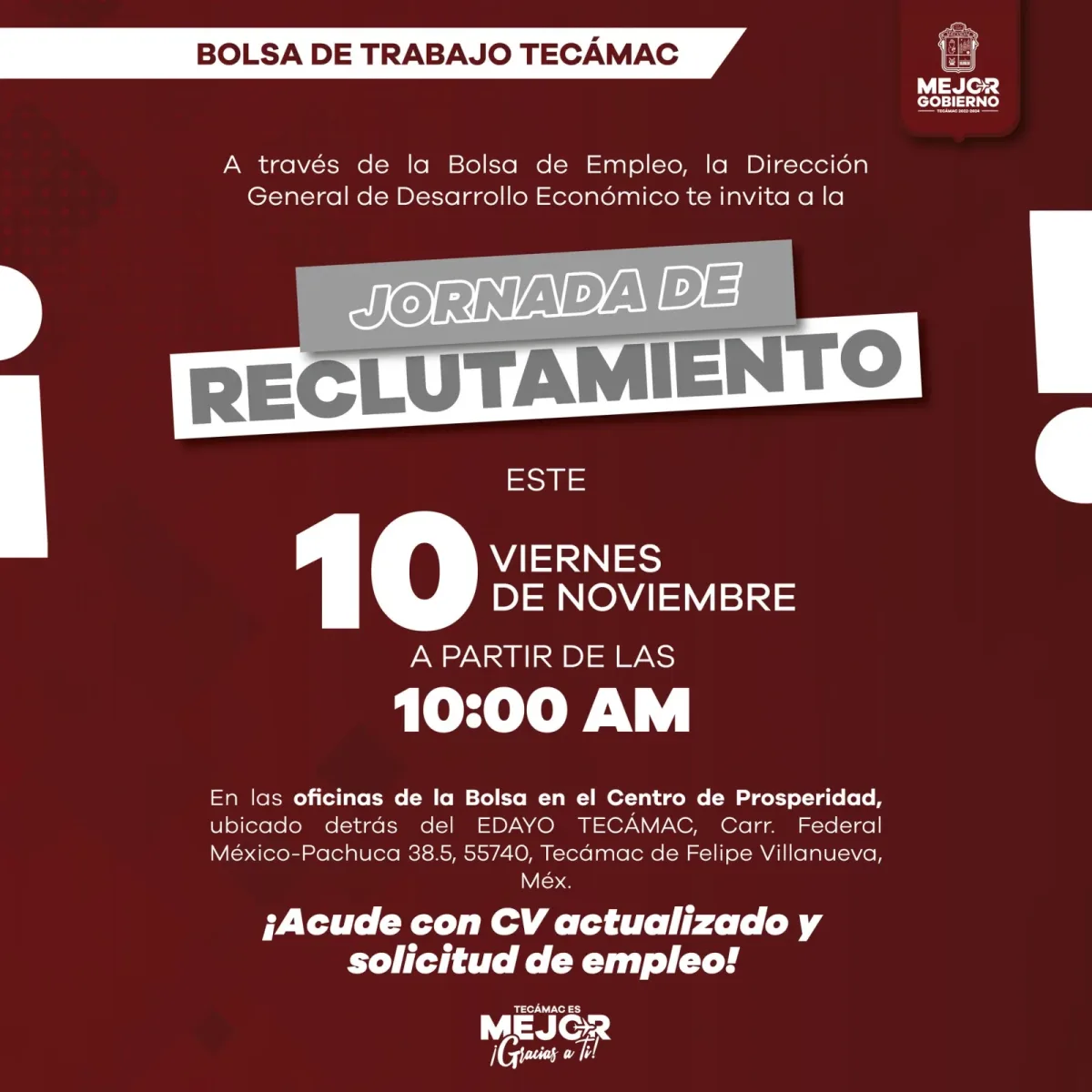 ¡Te invitamos a acudir a esta Jornada de Reclutamiento Conseguir scaled