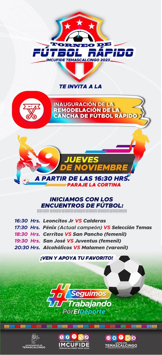 ¡¡Juntos por el Deporte Te invitamos a la inauguracion de