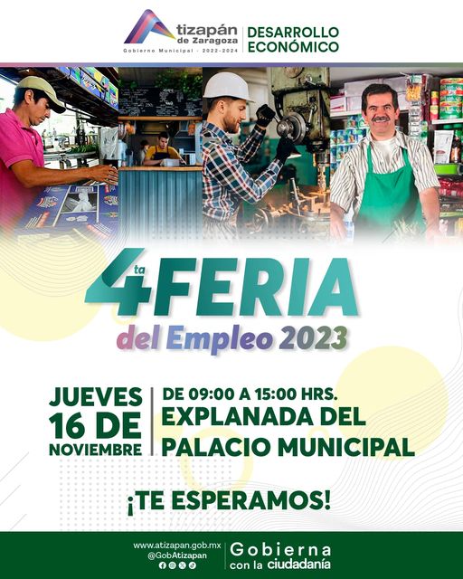 ¿Buscas trabajo No te pierdas la 4ta Feria del Empleo