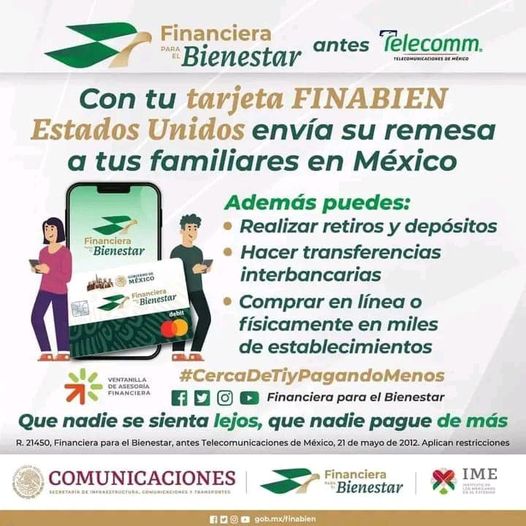 ¿Como puedes obtener tu tarjeta FINABIEN