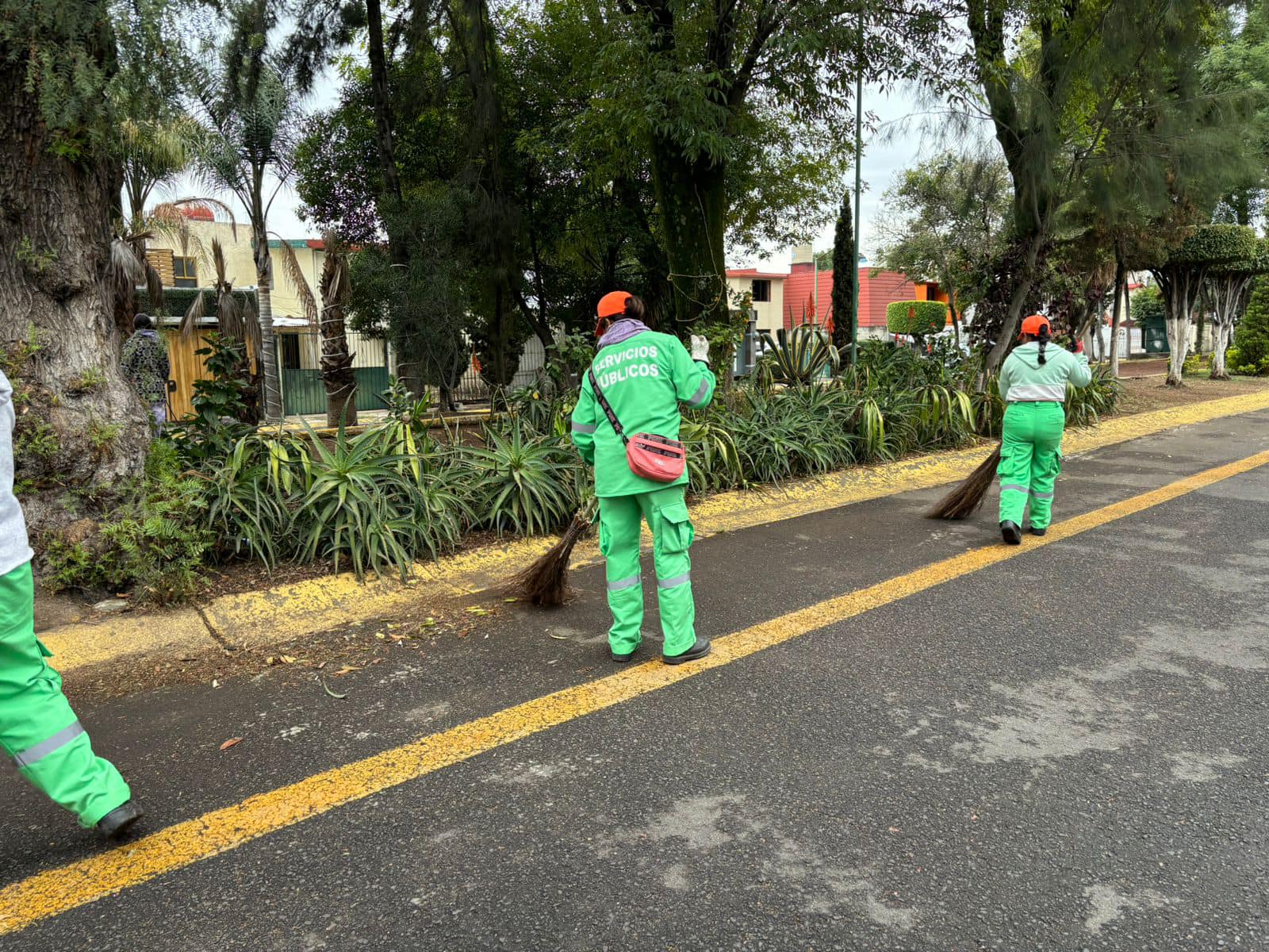 1701725525 394 Personal de ServiciosPublicos realizo trabajos de barrido en el Camellon