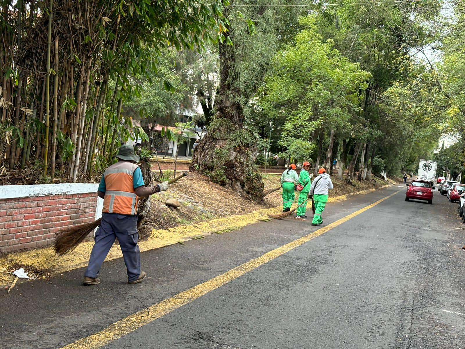 1701725537 27 Personal de ServiciosPublicos realizo trabajos de barrido en el Camellon