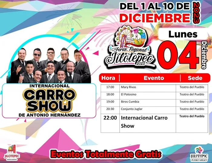 1701728658 Los esperamos hoy en la FeriaRegionalJilotepec2023 con la presentacion estelar jpg