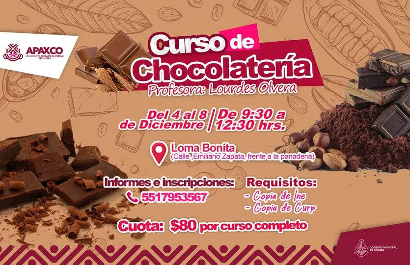 1701732972 EN LOMA BONITA CURSO DE CHOCOLATERIA jpg