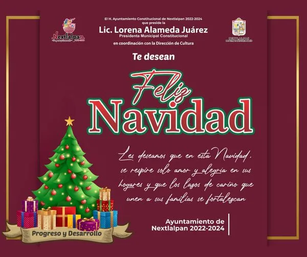 1703895367 La PresidentaMunicipal Lorena Alameda les desea una Feliz Navidad jpg