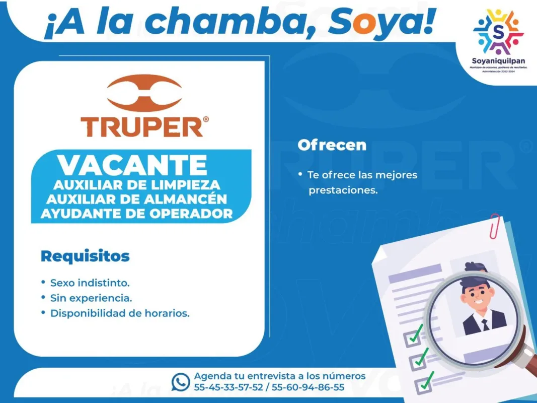 1703911092 ¡A LA CHAMBA SOYA ¿Te encuentras buscando empleo ¡Tenemos una jpg