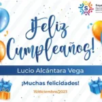 Extendemos una felicitación a nuestro compañero Lucio Alcántara Vega, con