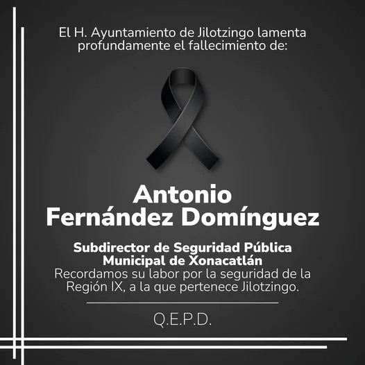 1704434647 Enviamos nuestras condolencias al Gobierno Municipal de Xonacatlan por la jpg